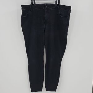 Old Navy High-Rise Wow Super Skinny Black Denim Jeans Size 22